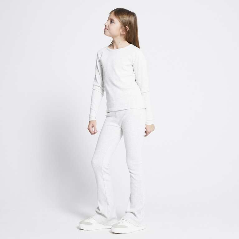 Ribbed top "Ramona" Light greymelange